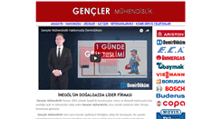 Desktop Screenshot of genclermuhendislik.com