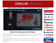 Tablet Screenshot of genclermuhendislik.com